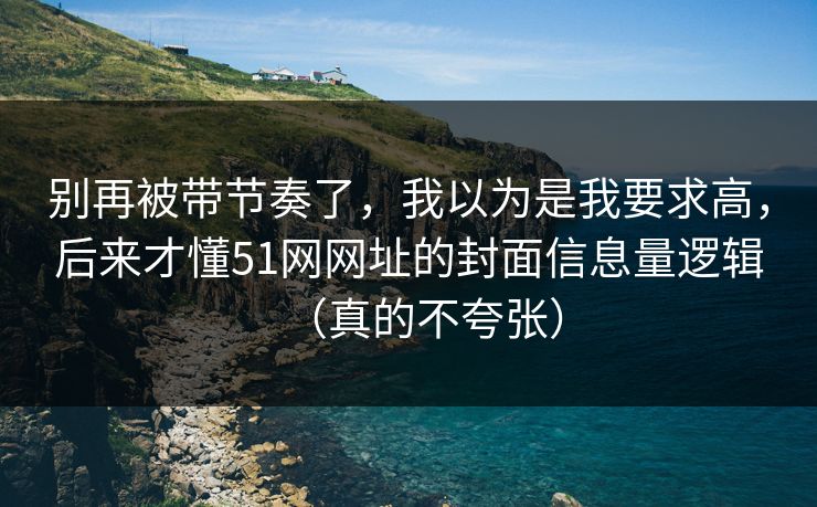 别再被带节奏了，我以为是我要求高，后来才懂51网网址的封面信息量逻辑（真的不夸张）